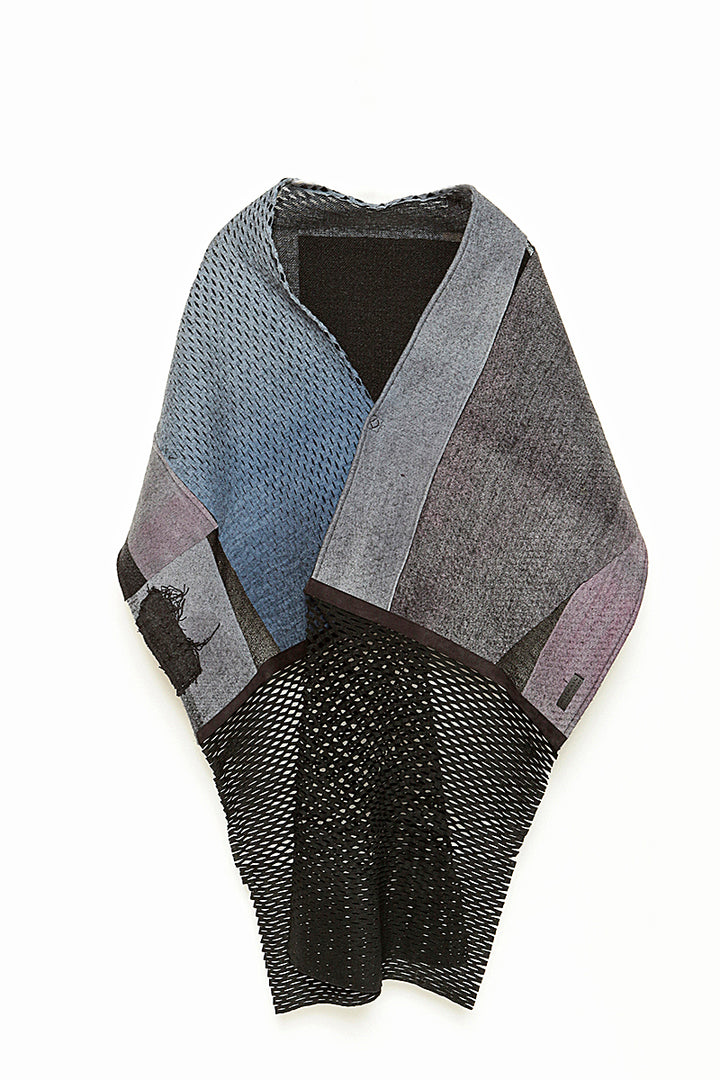 ONE OF A KIND SCARF[WOOL] NEEDLE PUNCH 71W90