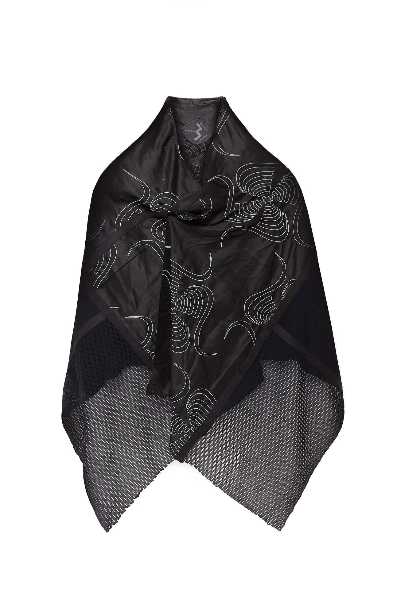 未使用 MICHAIL GKINIS(ミハイル ギニス)ストール COAT STOLE | ミハイルギニスアオヤマ｜着るアートストール