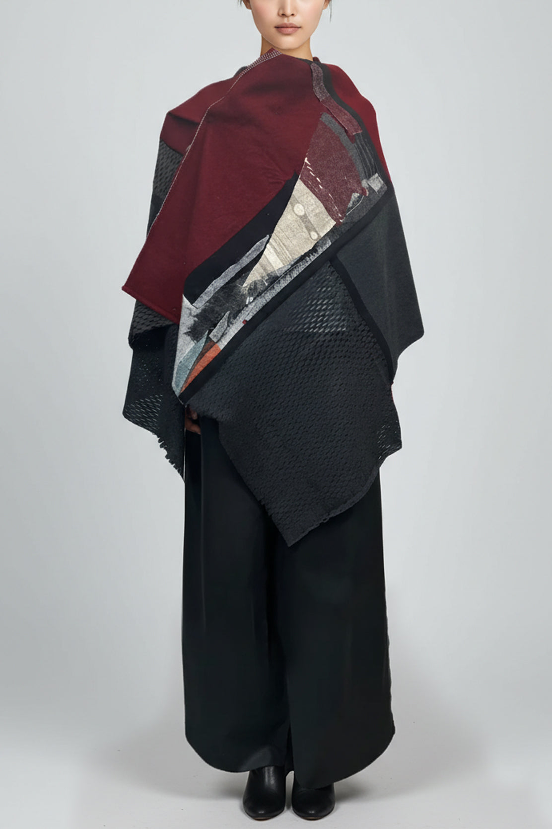 ANGEL STOLE［WOOL］ZERO WASTE - ONE OF A KIND