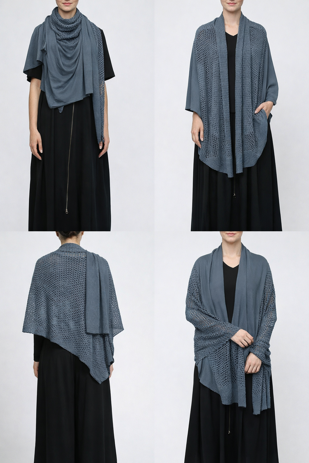 PLAIN CORNICE STOLE［COTTON］SOLID COLOR