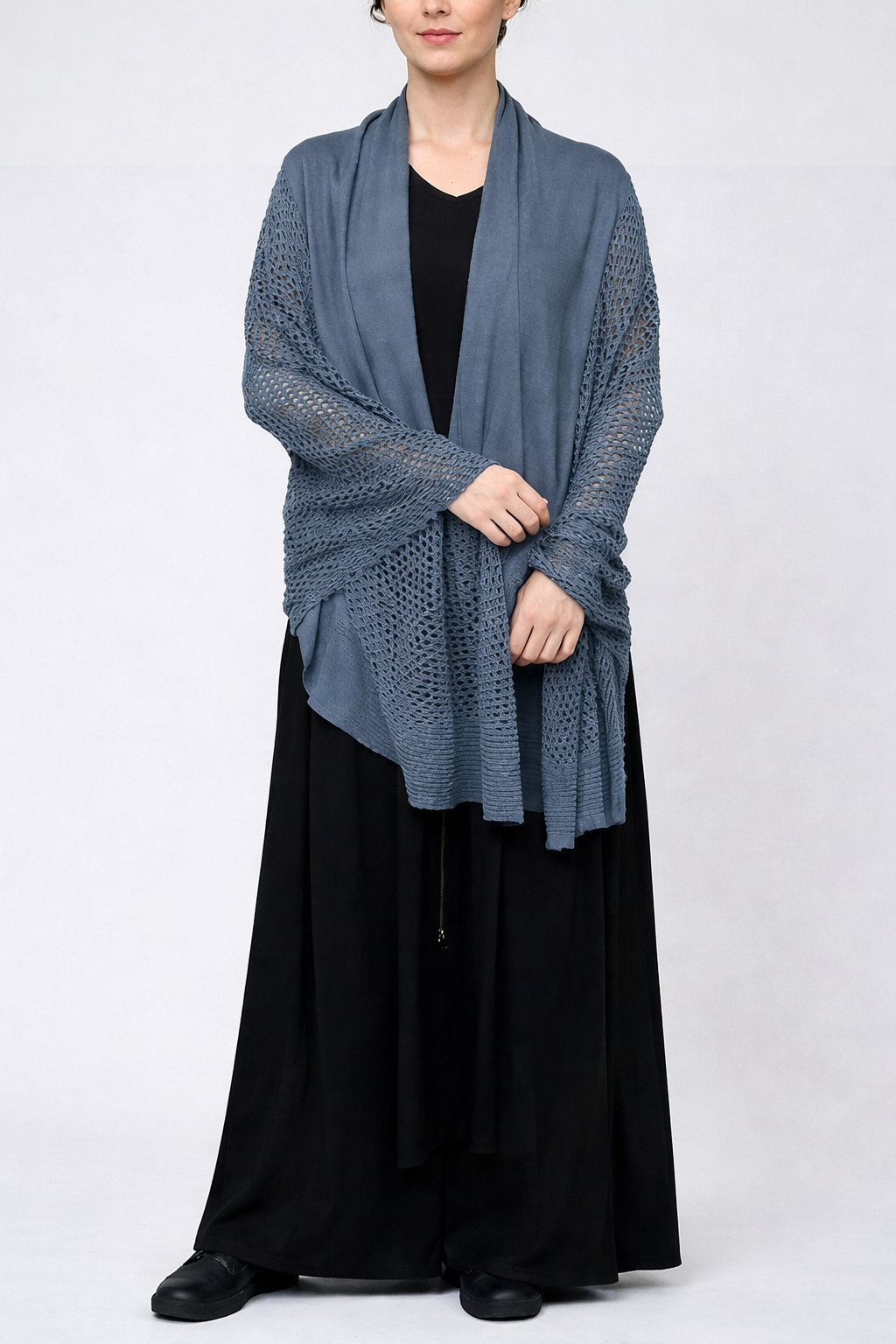 PLAIN CORNICE STOLE［COTTON］SOLID COLOR