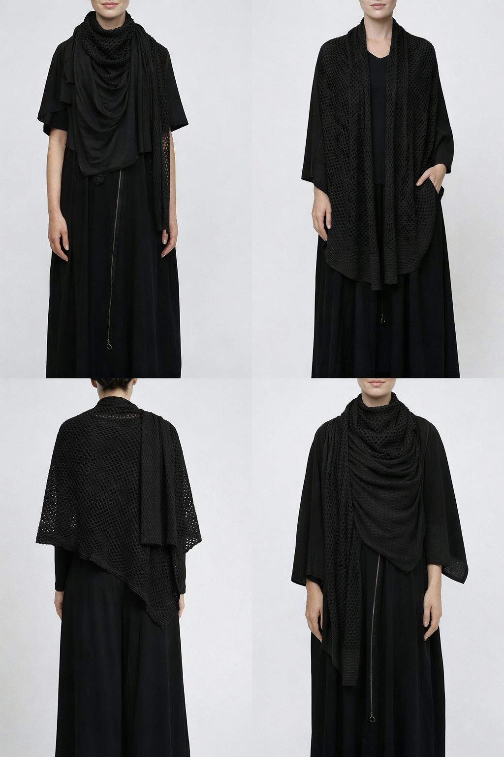 PLAIN CORNICE STOLE［COTTON］SOLID COLOR