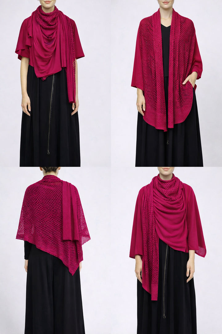 PLAIN CORNICE STOLE［COTTON］SOLID COLOR