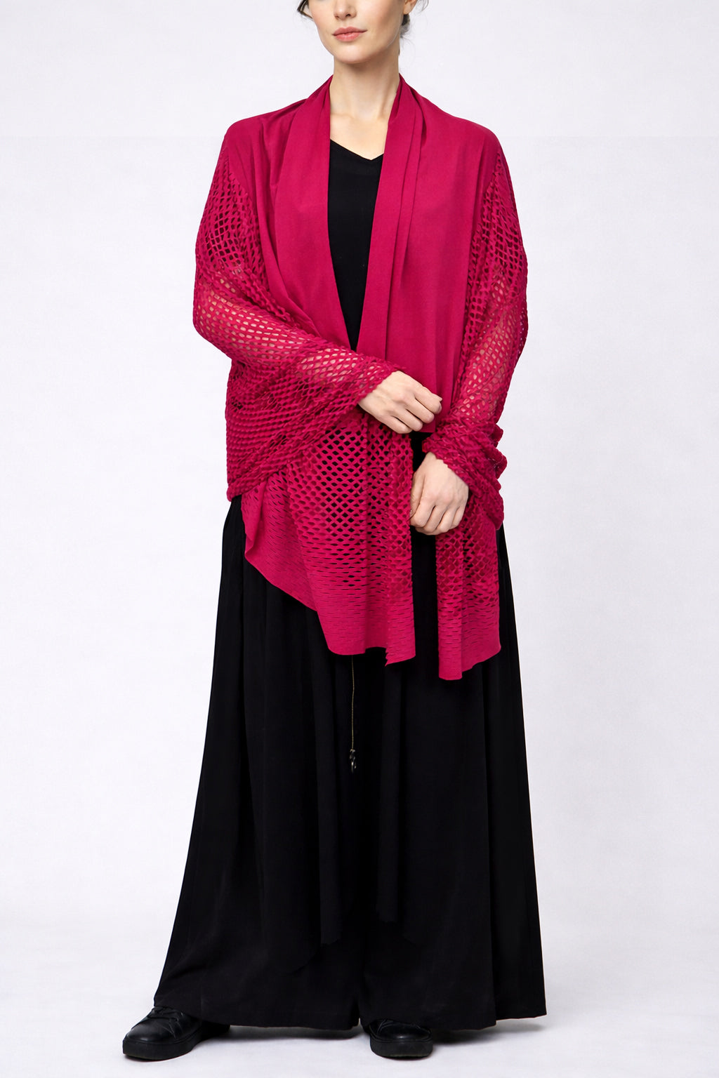 PLAIN CORNICE STOLE［COTTON］SOLID COLOR