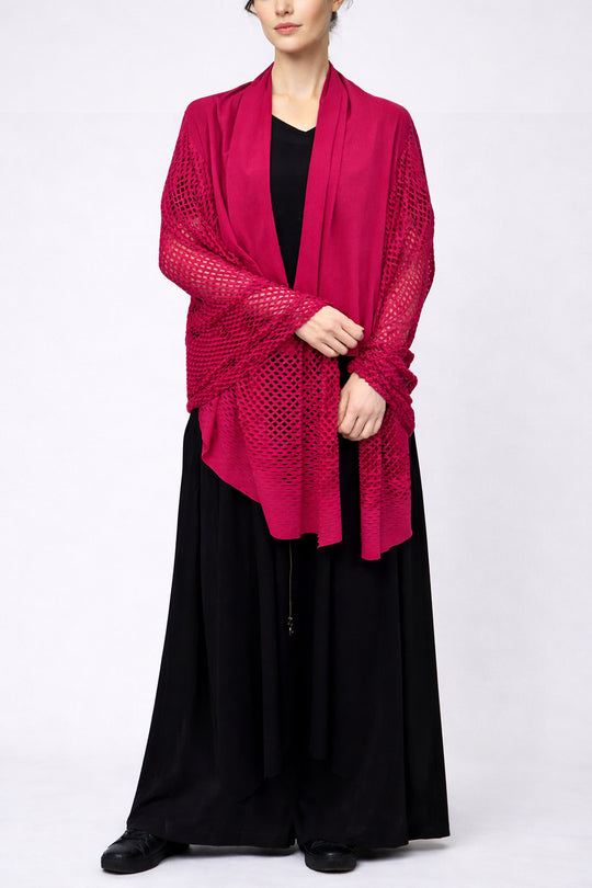 PLAIN CORNICE STOLE［COTTON］SOLID COLOR