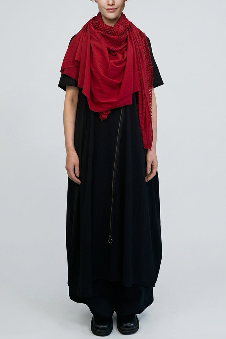PLAIN CORNICE STOLE［COTTON］SOLID COLOR