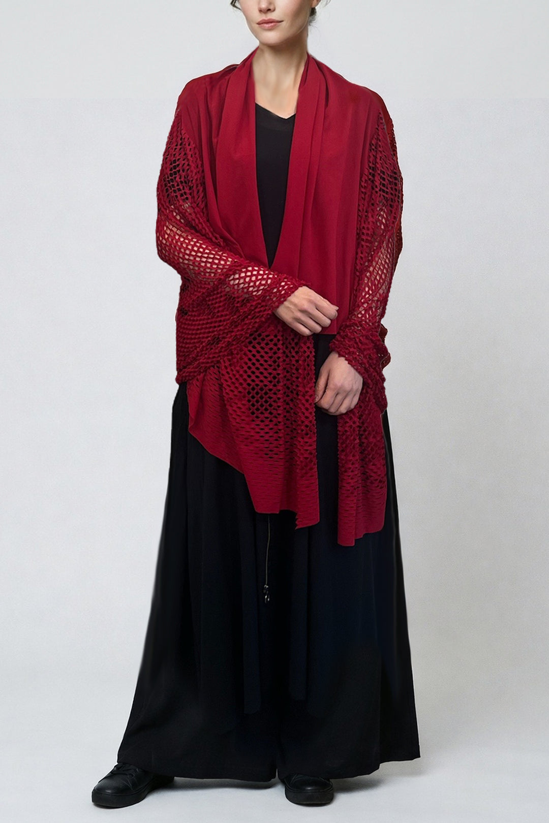 PLAIN CORNICE STOLE［COTTON］SOLID COLOR