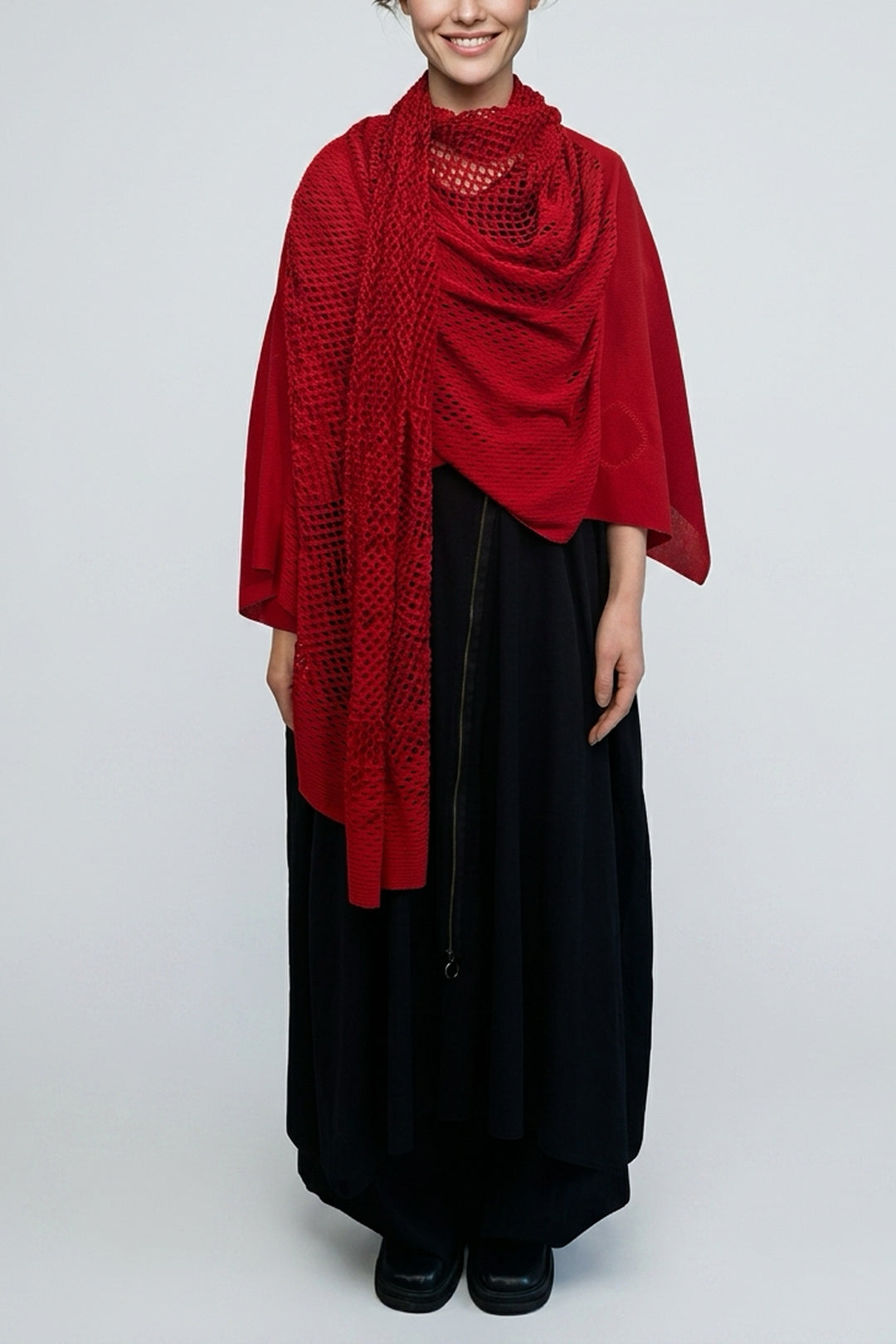 PLAIN CORNICE STOLE［COTTON］SOLID COLOR