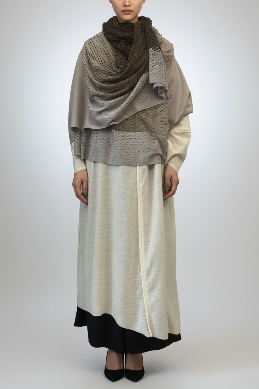 PLAIN CORNICE STOLE［COTTON］GRADATION