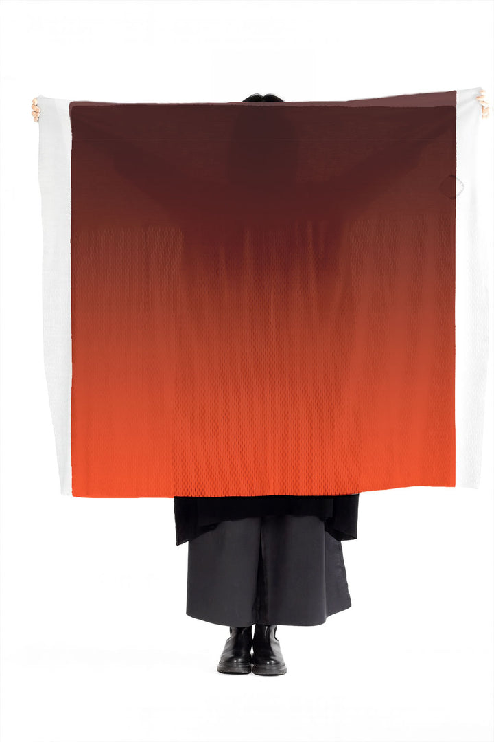 PLAIN CORNICE STOLE［WOOL］GRADATION