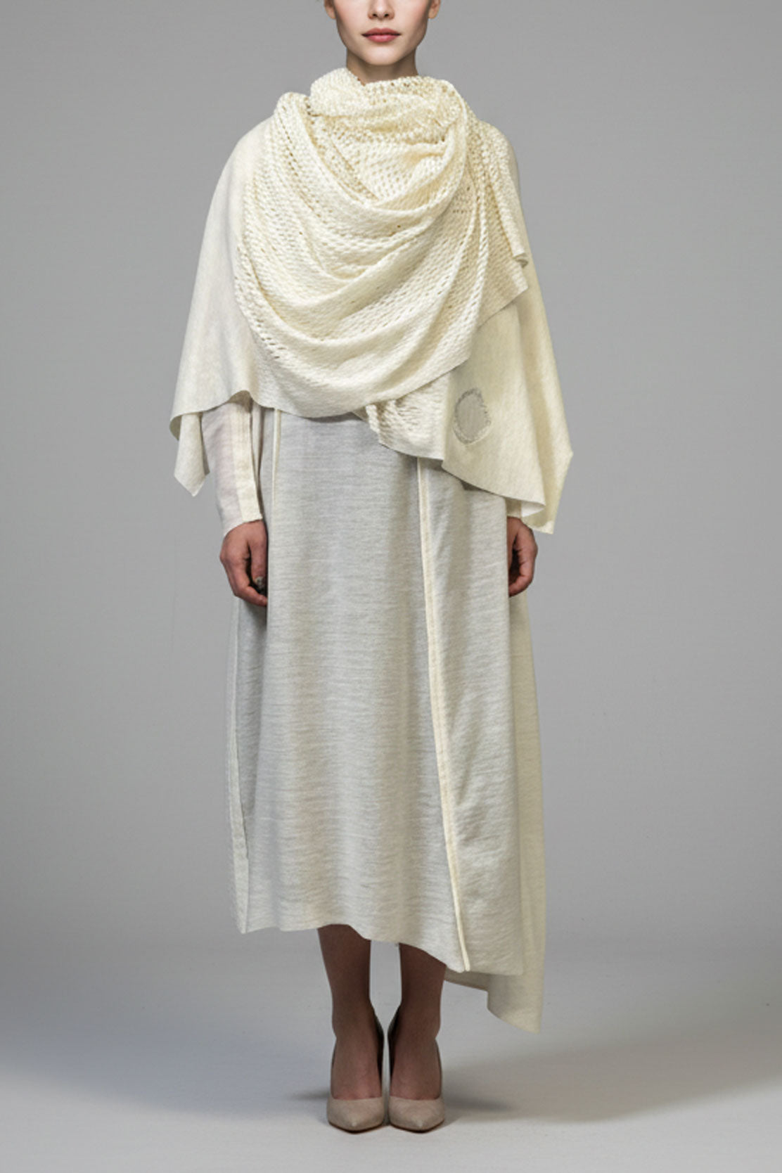2WAY CROPPED SHOULDER ONE PIECE［WOOL］