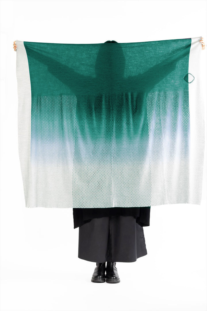 PLAIN CORNICE STOLE［WOOL］GRADATION