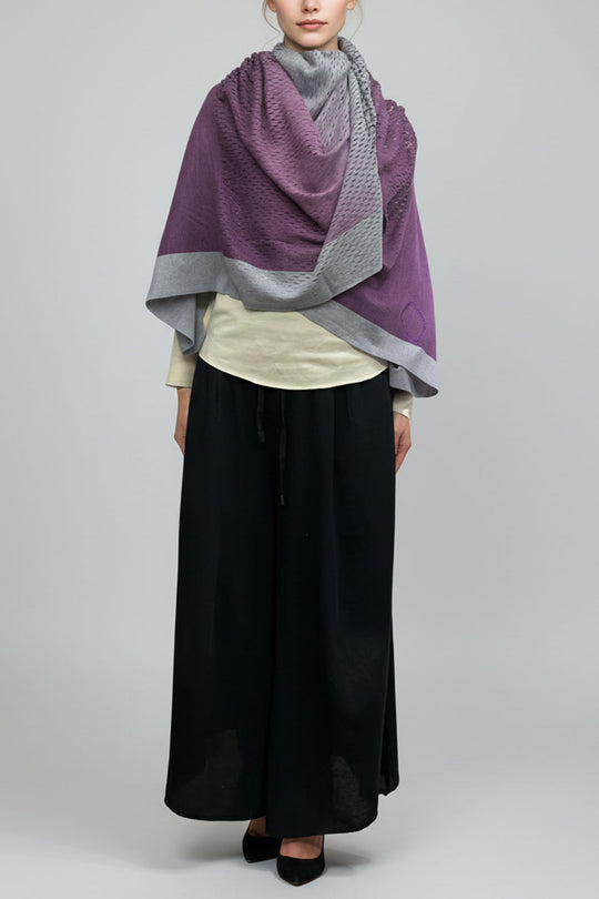 PLAIN CORNICE STOLE［WOOL］SINGLE GRADATION限定品