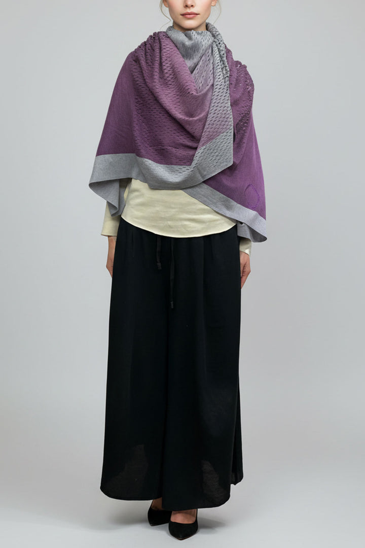 PLAIN CORNICE STOLE［WOOL］SINGLE GRADATION限定品
