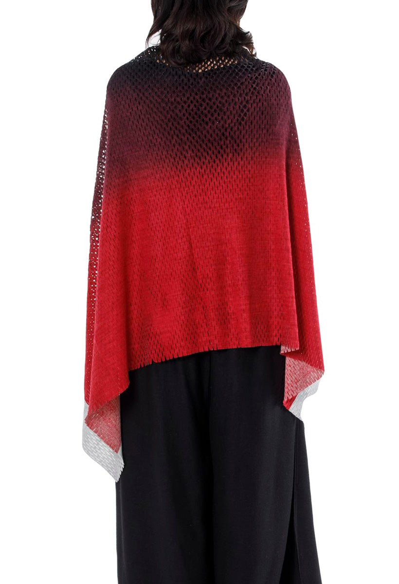 PLAIN CORNICE STOLE［WOOL］DOUBLE GRADATION