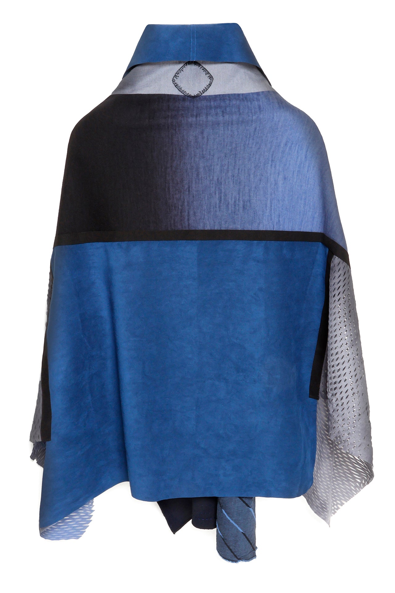 HYBRID PONCHO［WOOL × Ultrasuede® LX］