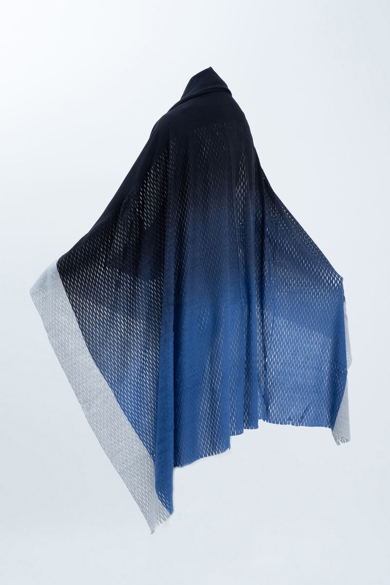 PLAIN CORNICE STOLE［WOOL］DOUBLE GRADATION