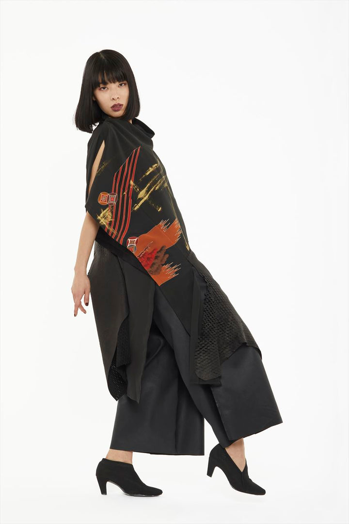 KIMONO PONCHO DRESS［SILK］ #mgakimono