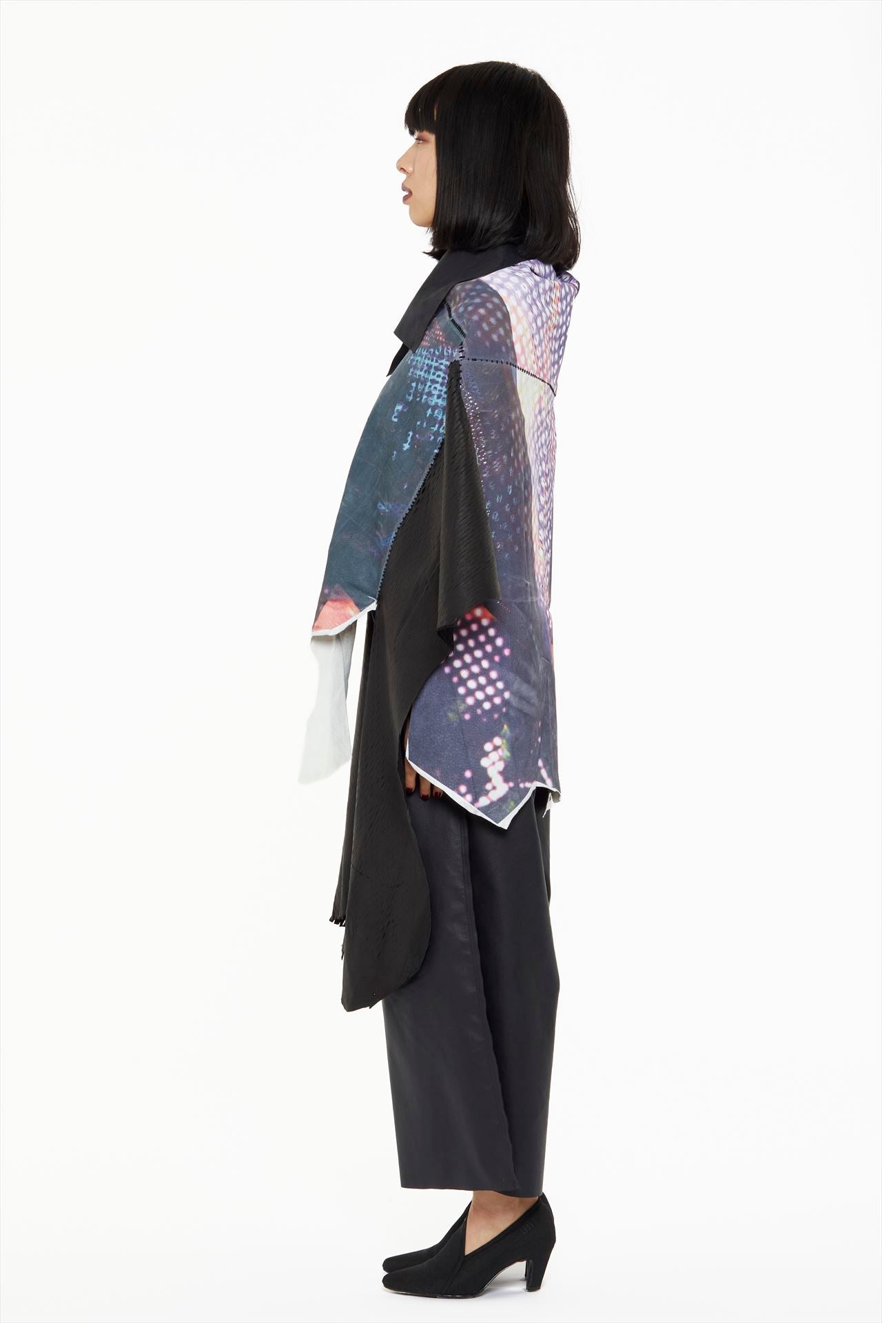 HYBRID PONCHO［LEATHER］