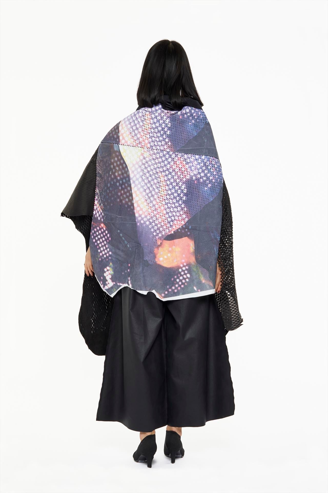 HYBRID PONCHO［LEATHER］