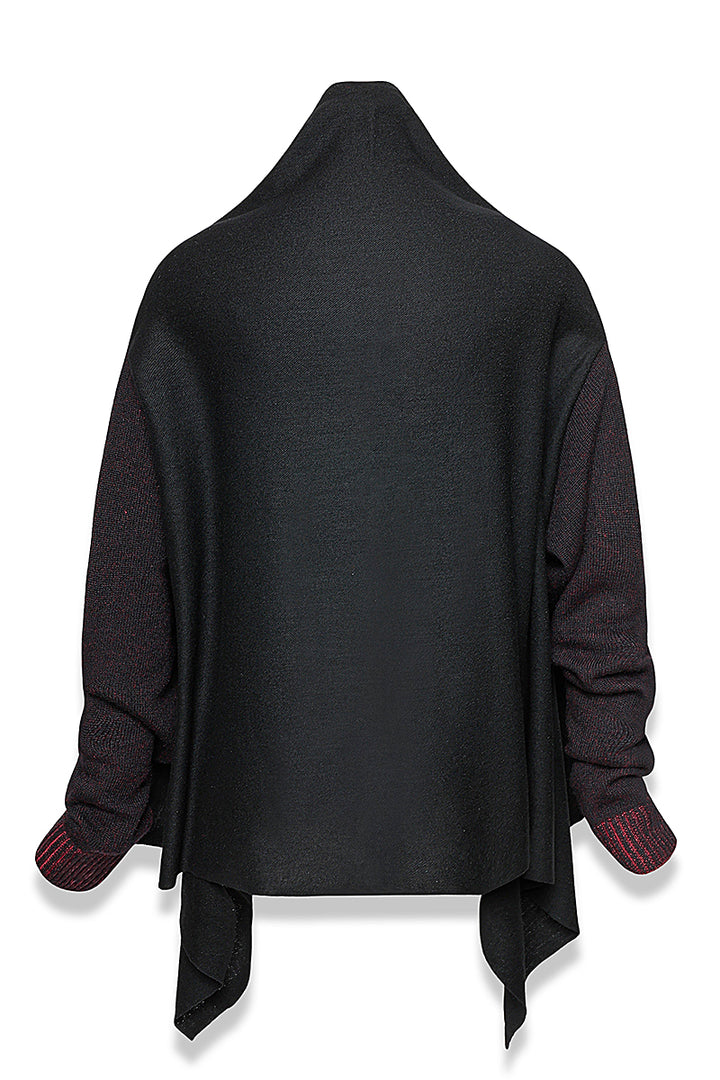 KNIT SLEEVE CARDIGAN［WOOL］