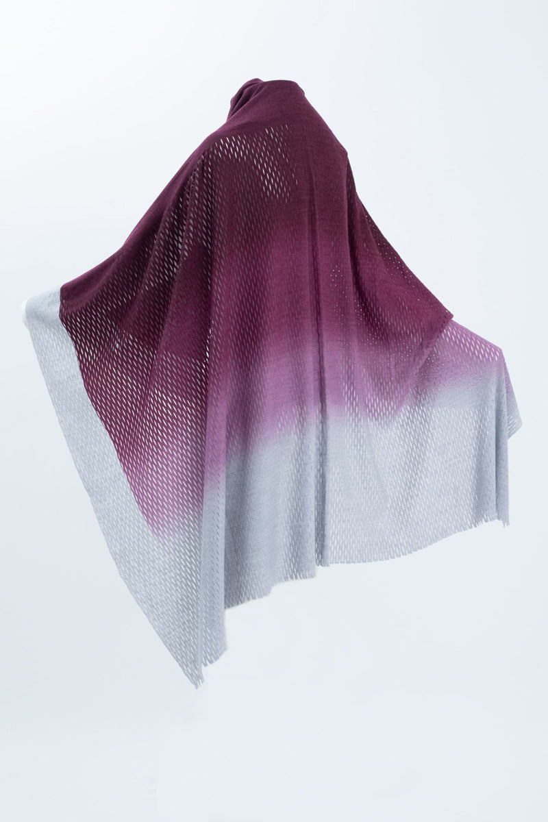 PLAIN CORNICE STOLE［WOOL］SINGLE GRADATION