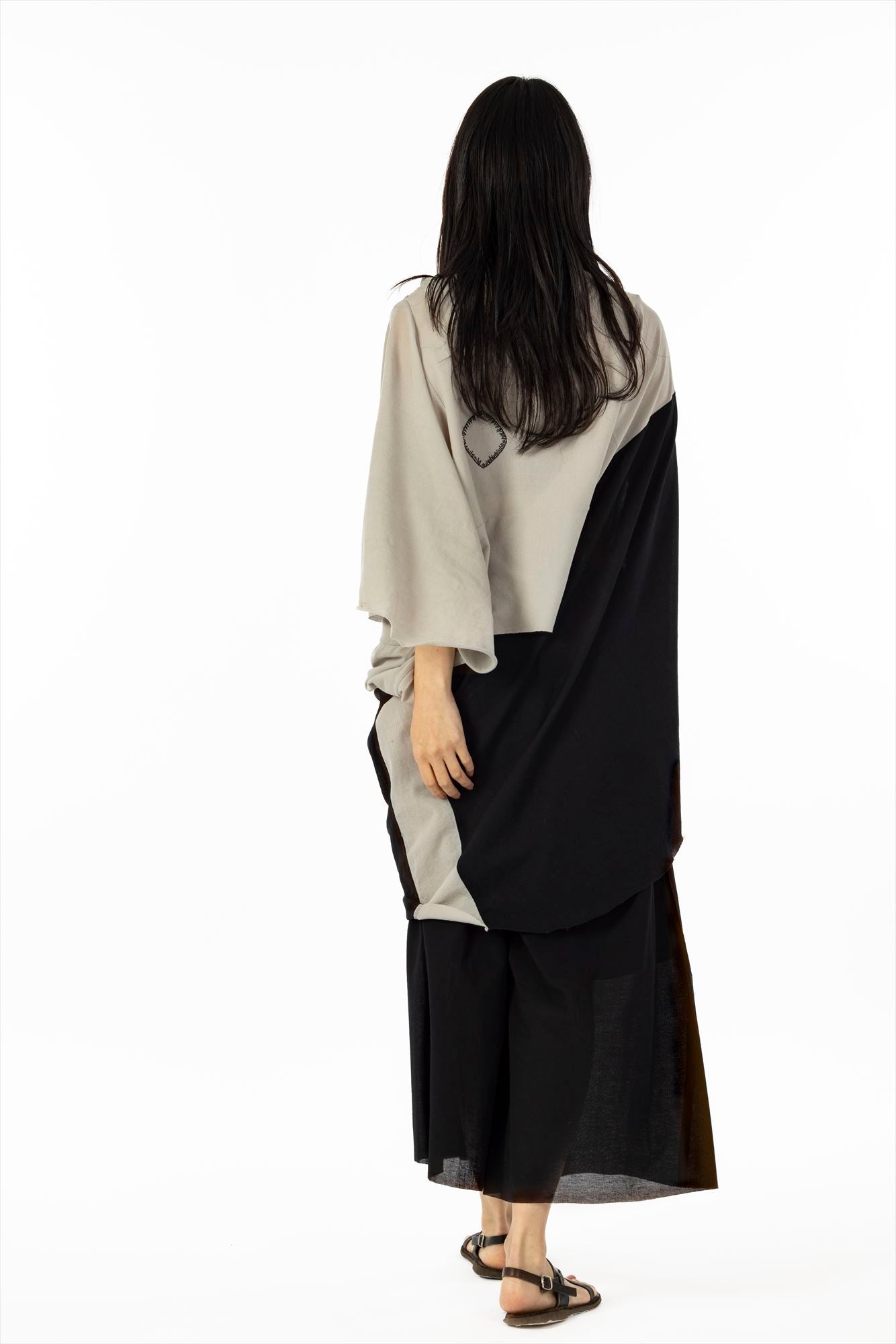 3 WAYS HOODED ONE PIECE［COTTON］BLOCK COLOR