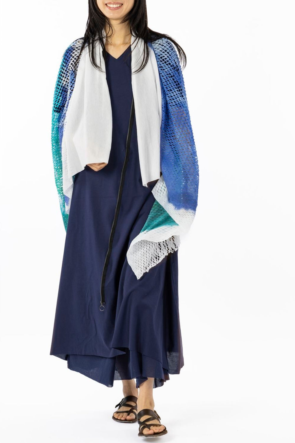 PLAIN CORNICE STOLE［COTTON］INKJET PRINT