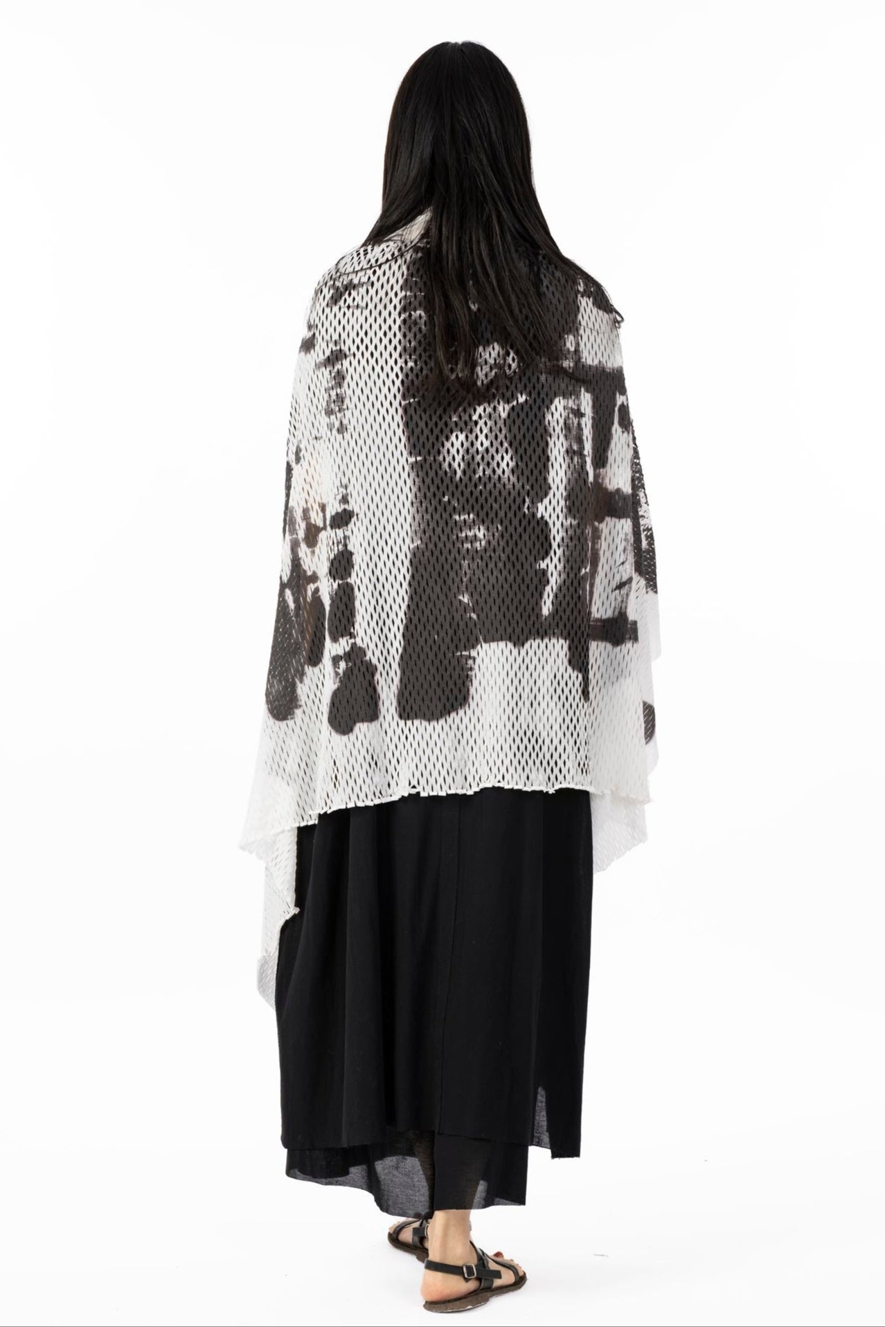 PLAIN CORNICE STOLE［COTTON］INKJET PRINT
