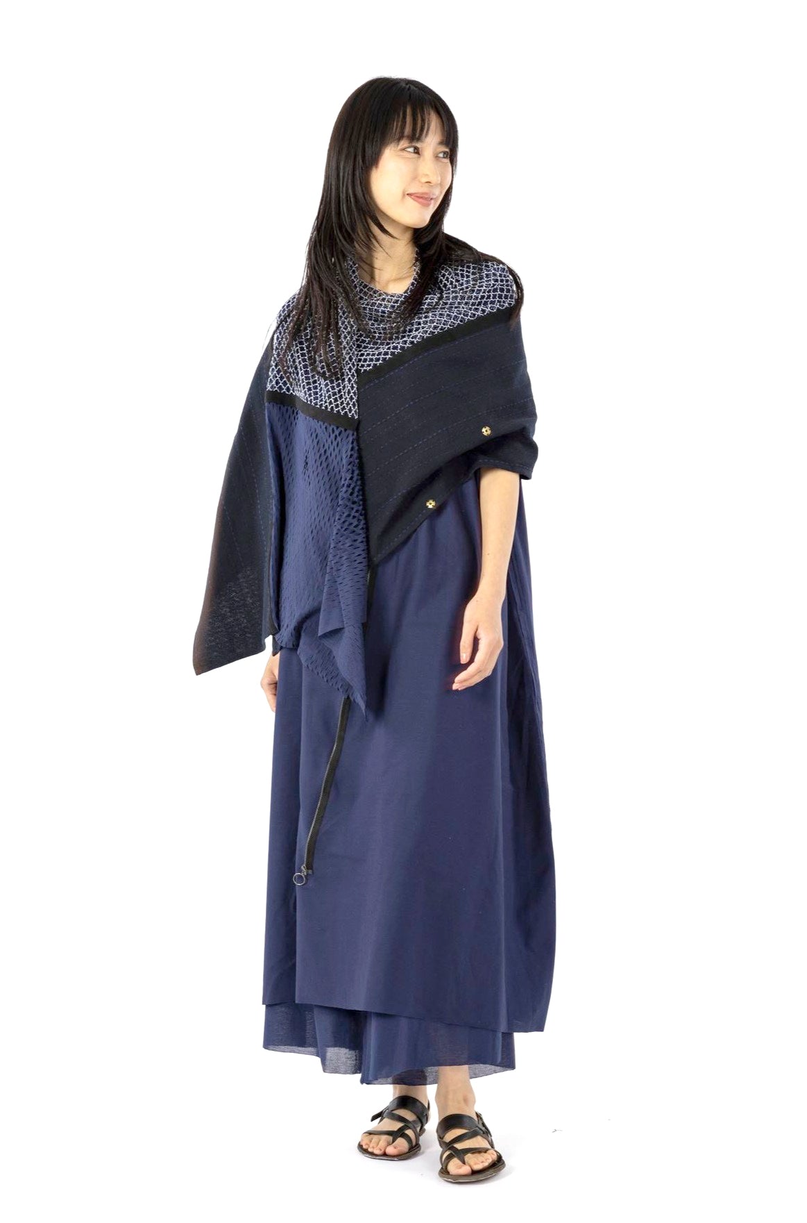 ZIP ONE PIECE［COTTON］HALF SLEEVE
