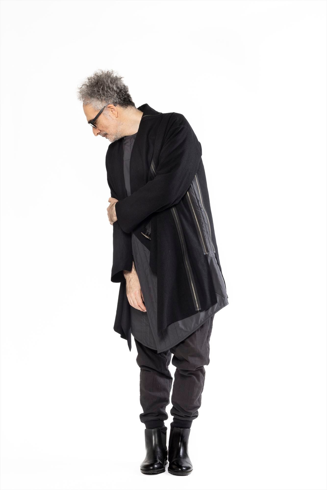 (PAIR IN SET) COAT STOLE WOOL + QUILT INNER COAT