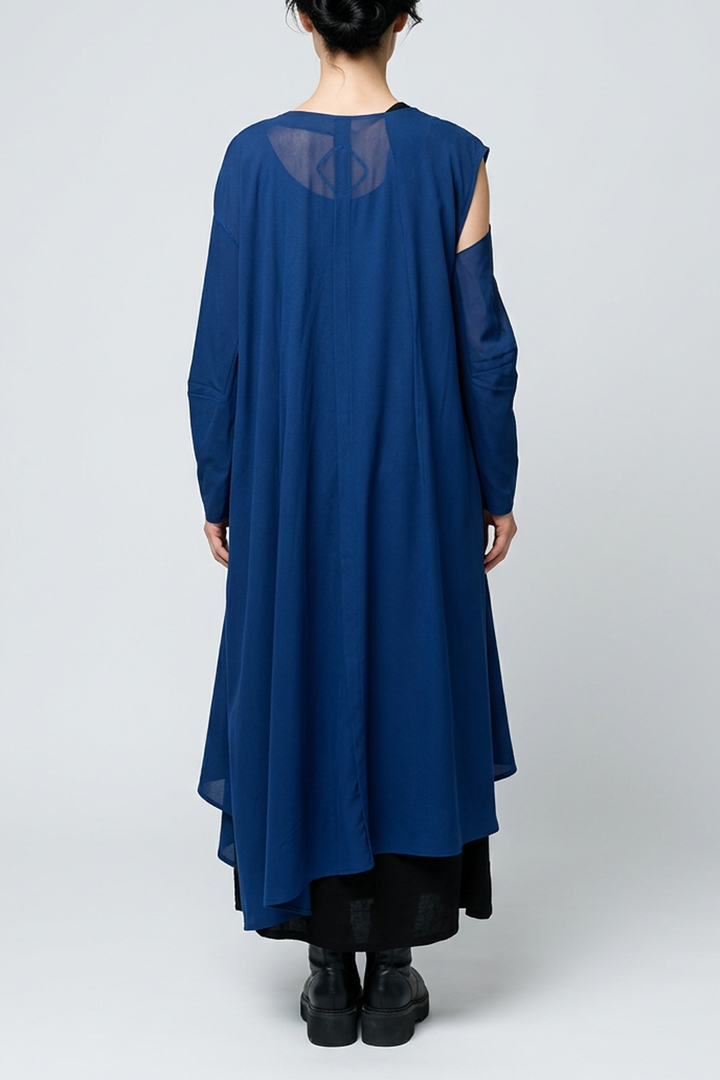 2WAY CROPPED SHOULDER ONE PIECE［COTTON］SOLID COLOUR