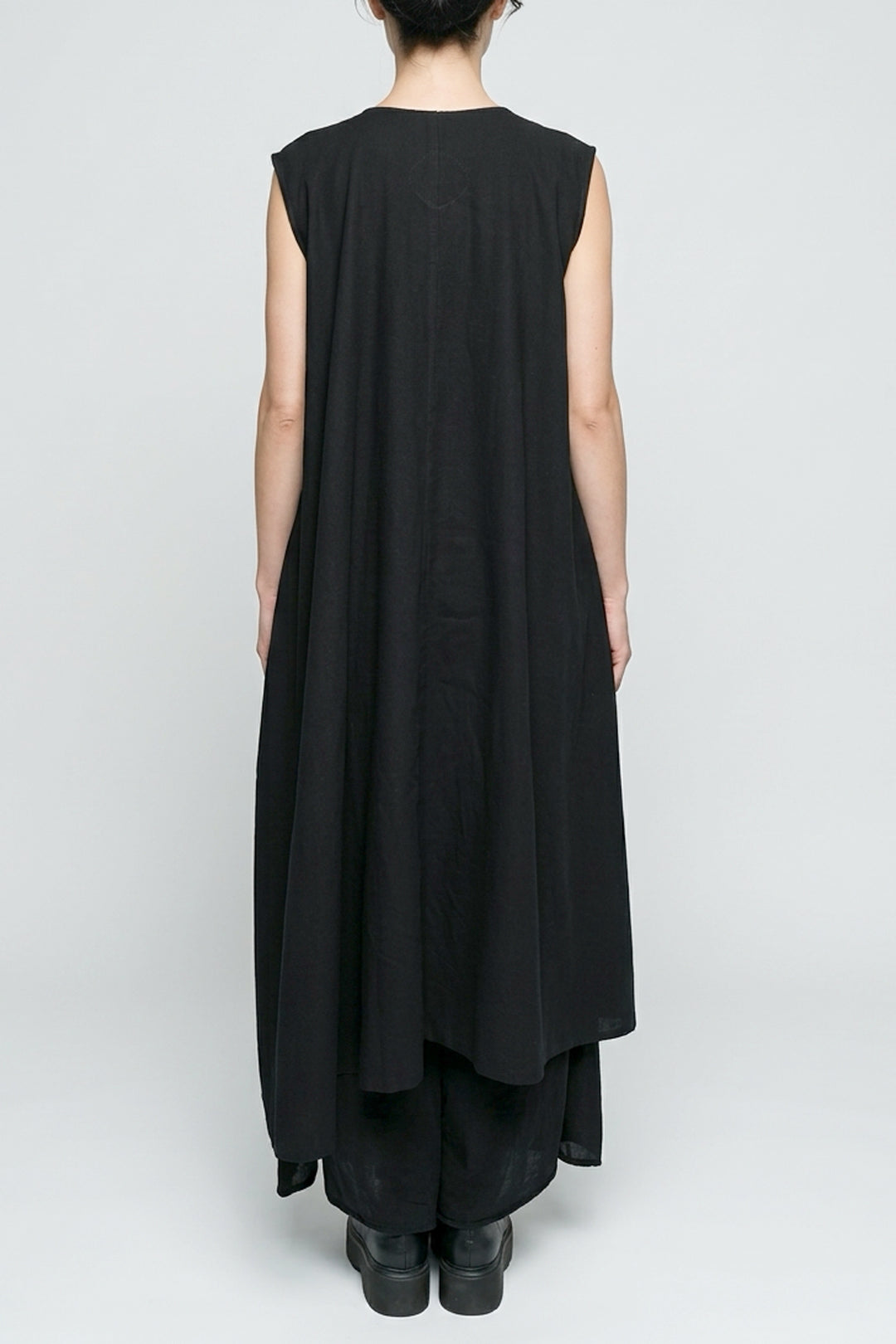 2WAY CROPPED SHOULDER ONE PIECE - NO SLEEVE［COTTON］