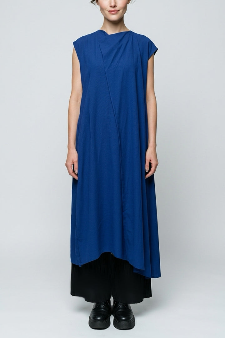 2WAY CROPPED SHOULDER ONE PIECE - NO SLEEVE［COTTON］