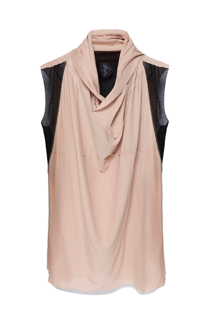 3 WAYS HOODED ONE PIECE［COTTON］BLOCK COLOR BEIGE
