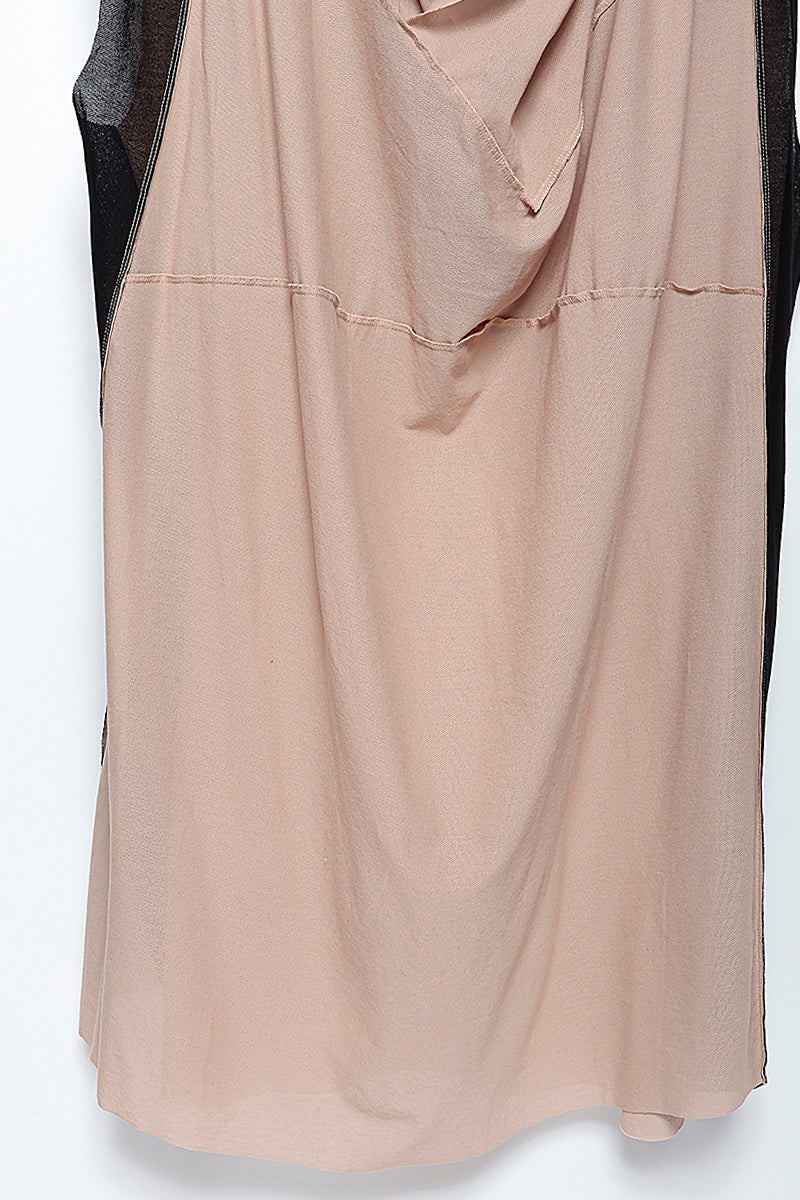 3 WAYS HOODED ONE PIECE［COTTON］BLOCK COLOR BEIGE