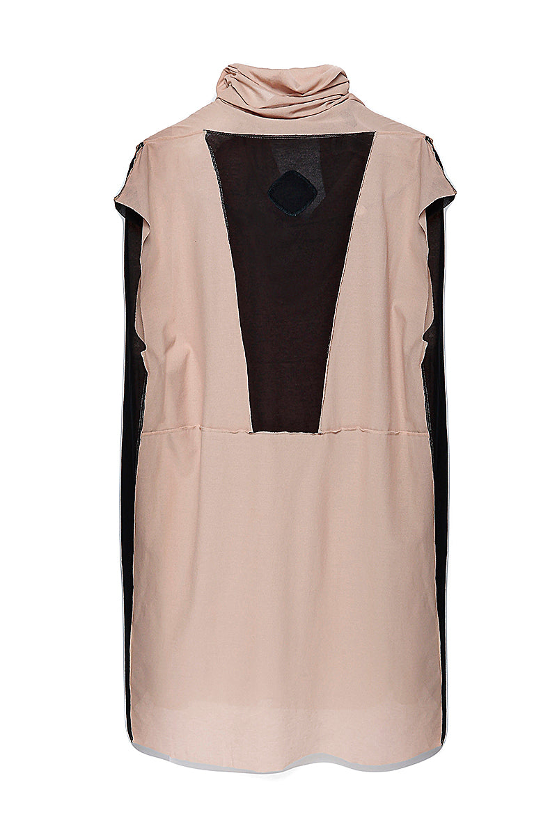 3 WAYS HOODED ONE PIECE［COTTON］BLOCK COLOR BEIGE