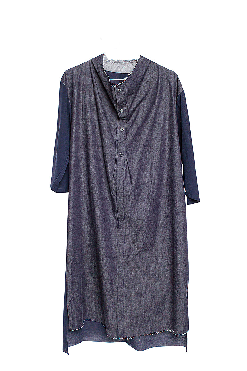 BUTTON ONE PIECE［COTTON］DENIM