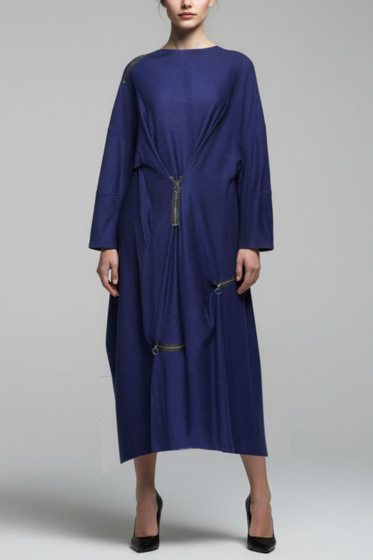 SCULPTURAL ZIP ONE PIECE［WOOL］
