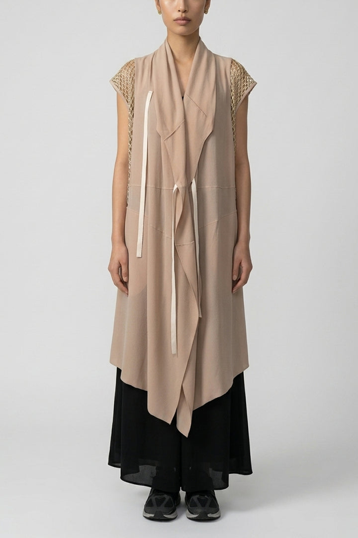 HOODED GILLET［COTTON］LACE