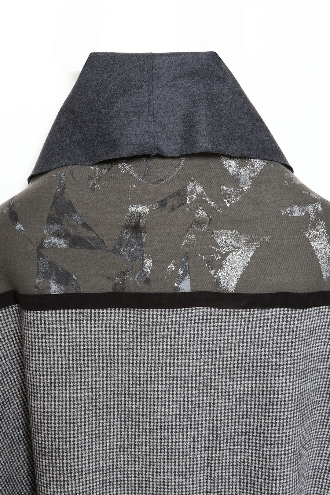 HYBRID PONCHO［WOOL × LEATHER］