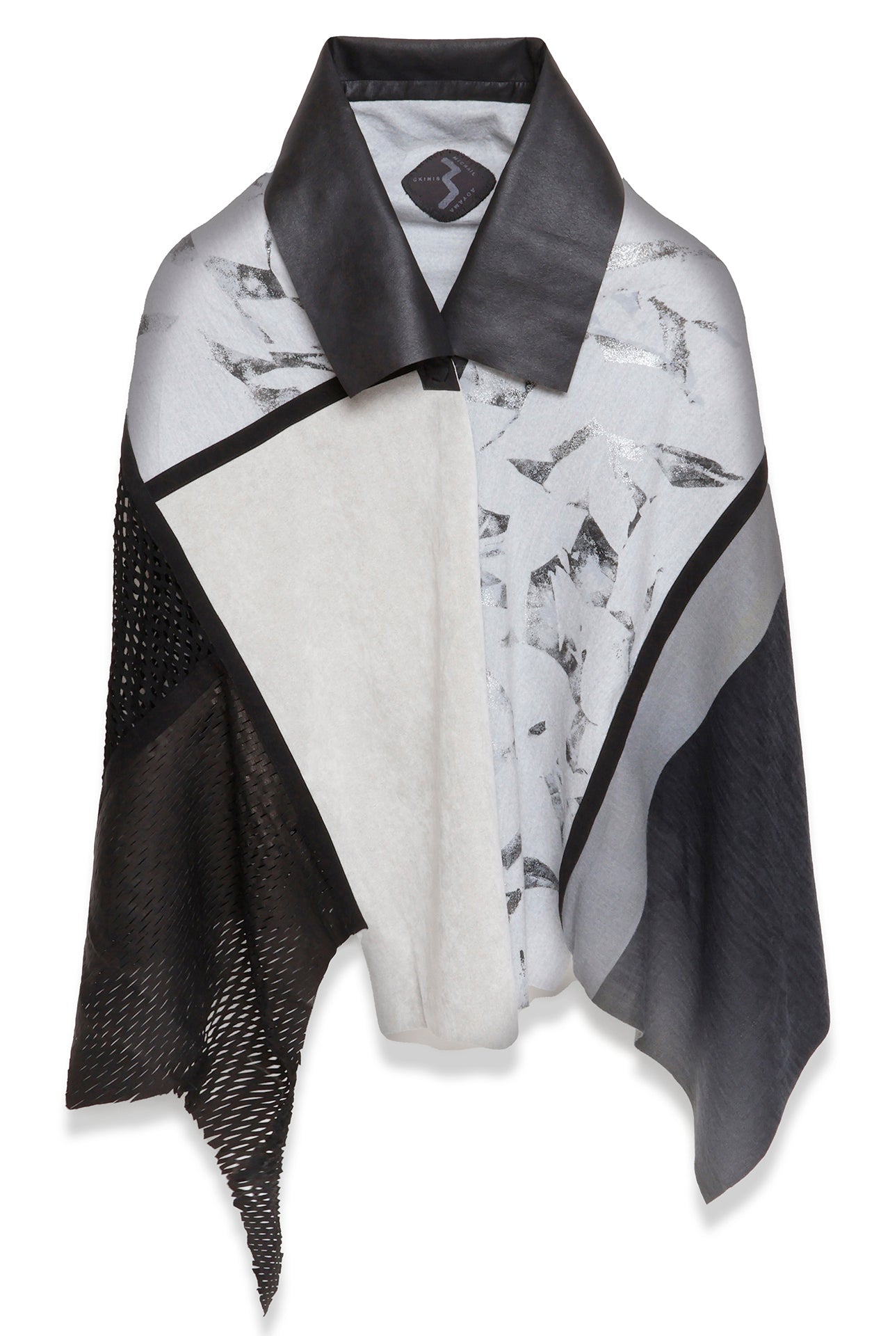 HYBRID PONCHO［WOOL × Ultrasuede® LX］