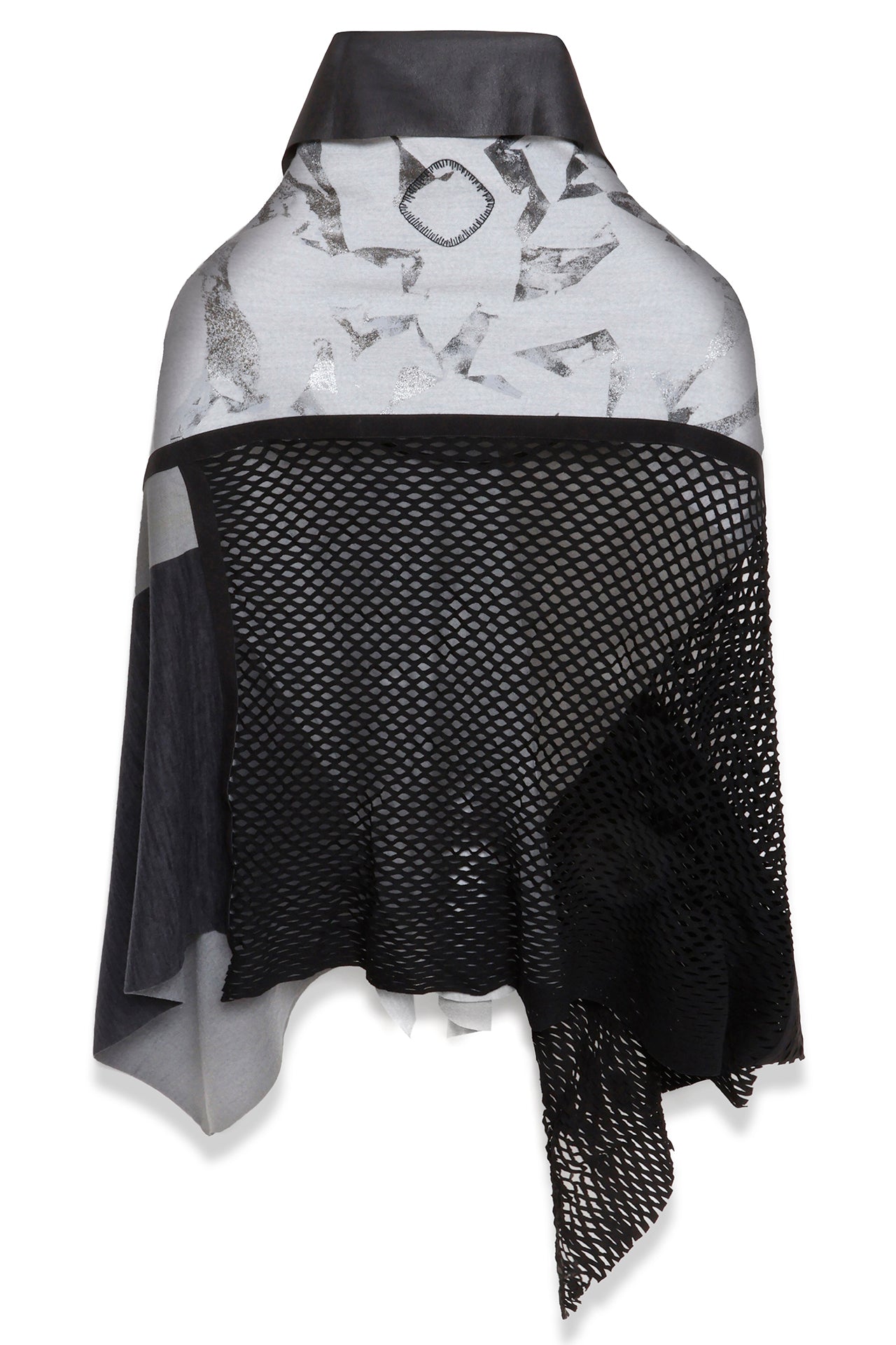 HYBRID PONCHO［WOOL × Ultrasuede® LX］