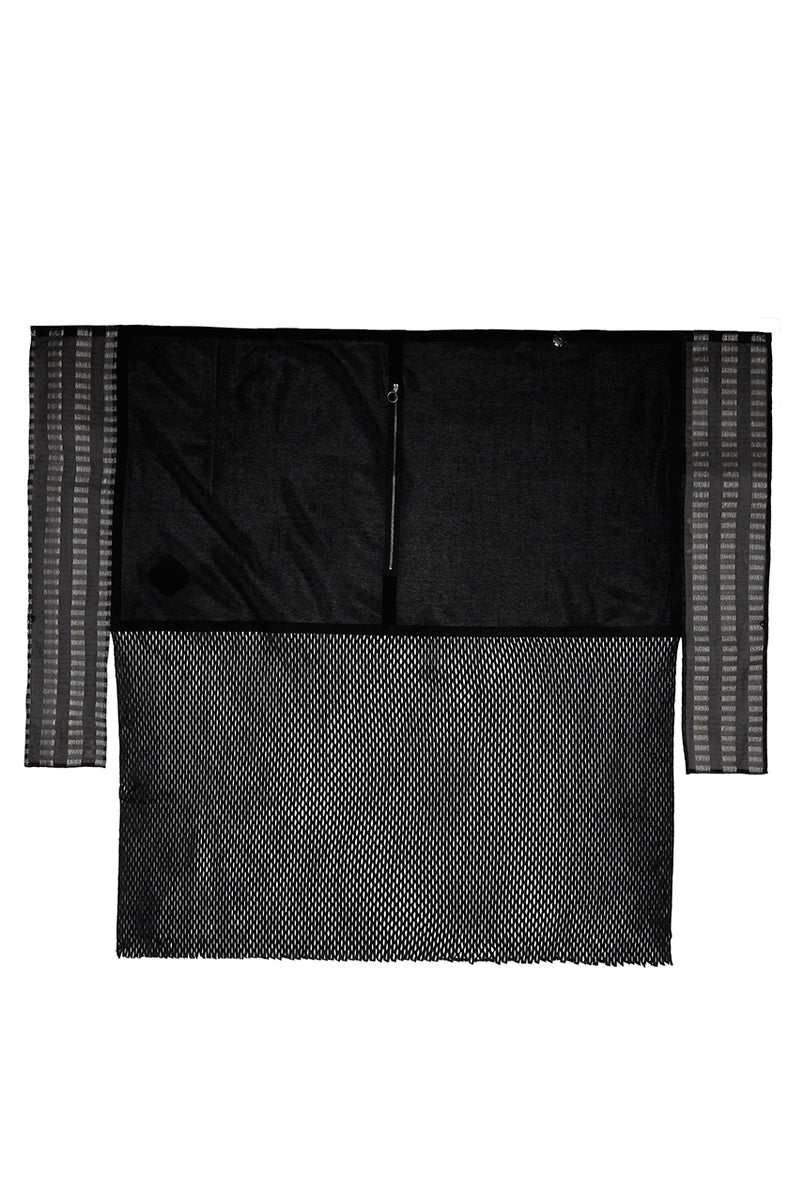 MIX PONCHO DRESS［SILK / COTTON］ KIBISO