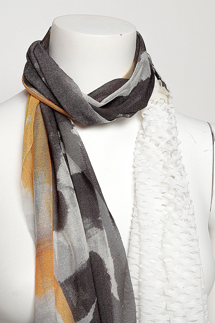 MONO CORNICE SCARF［SILK］ MIX COLOR