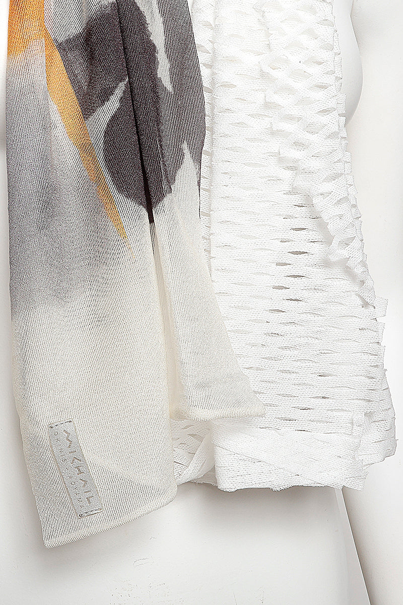 MONO CORNICE SCARF［SILK］ MIX COLOR