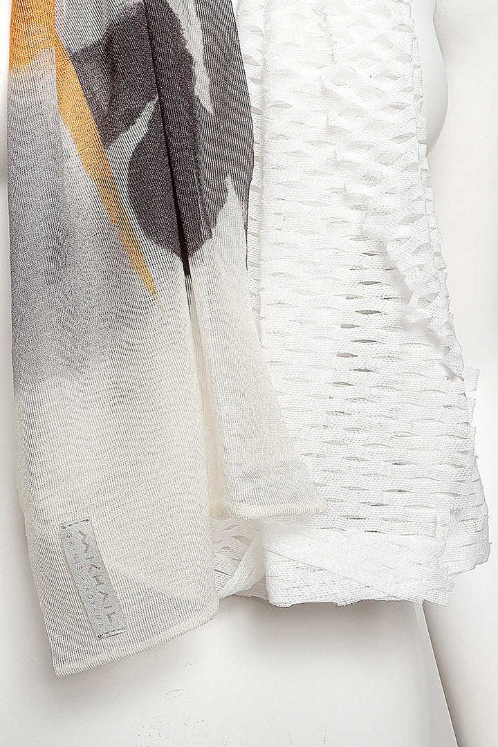 MONO CORNICE SCARF［SILK］ MIX COLOR