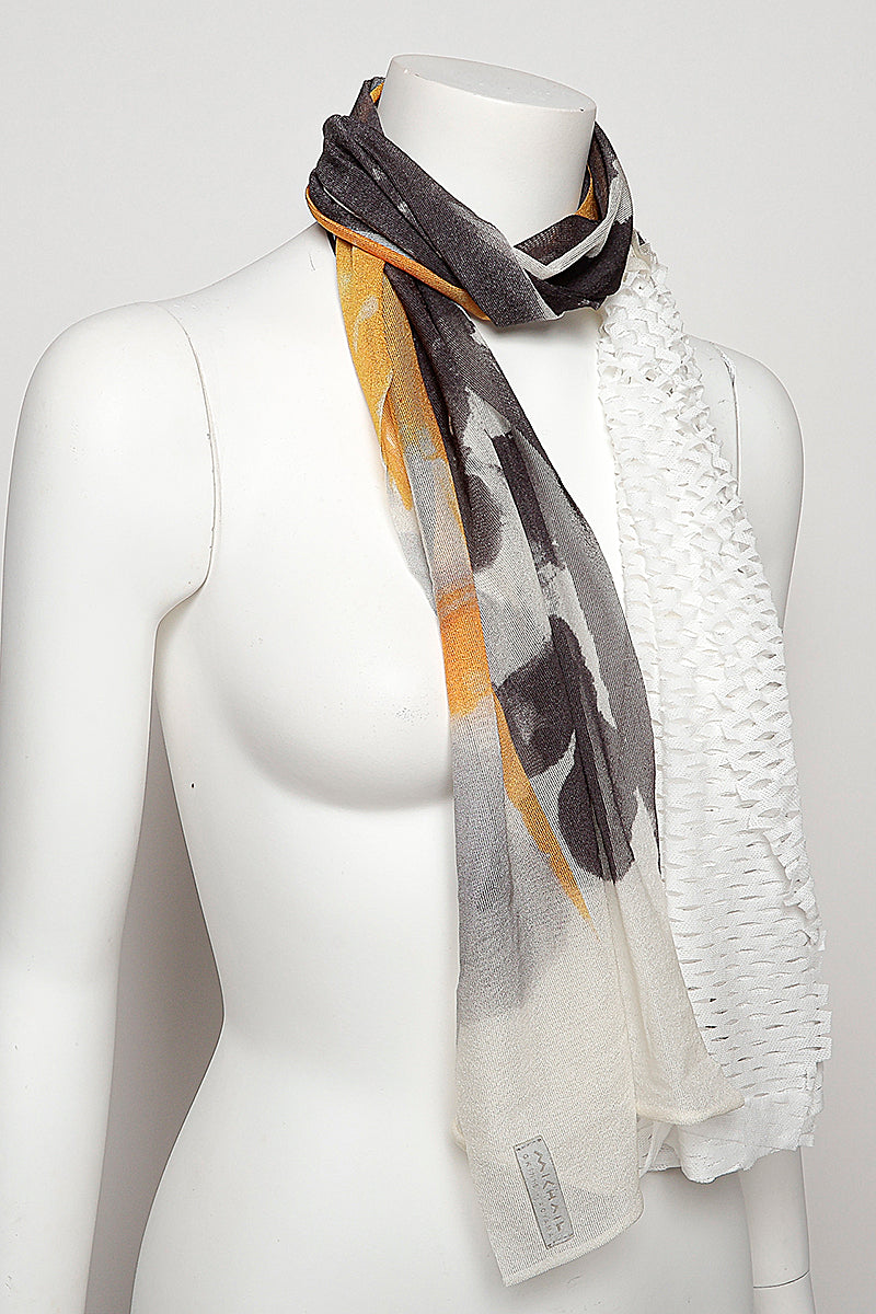 MONO CORNICE SCARF［SILK］ MIX COLOR