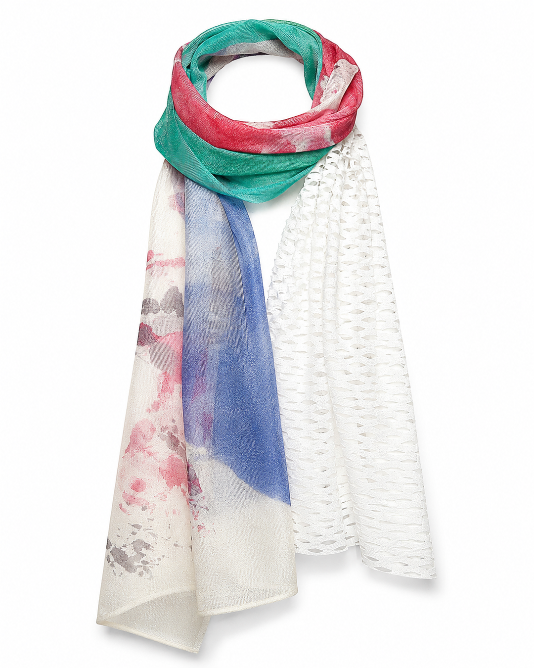 MONO CORNICE SCARF［SILK］ MIX COLOR