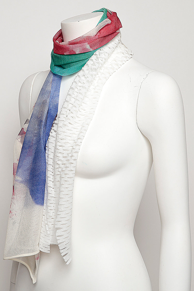 MONO CORNICE SCARF［SILK］ MIX COLOR